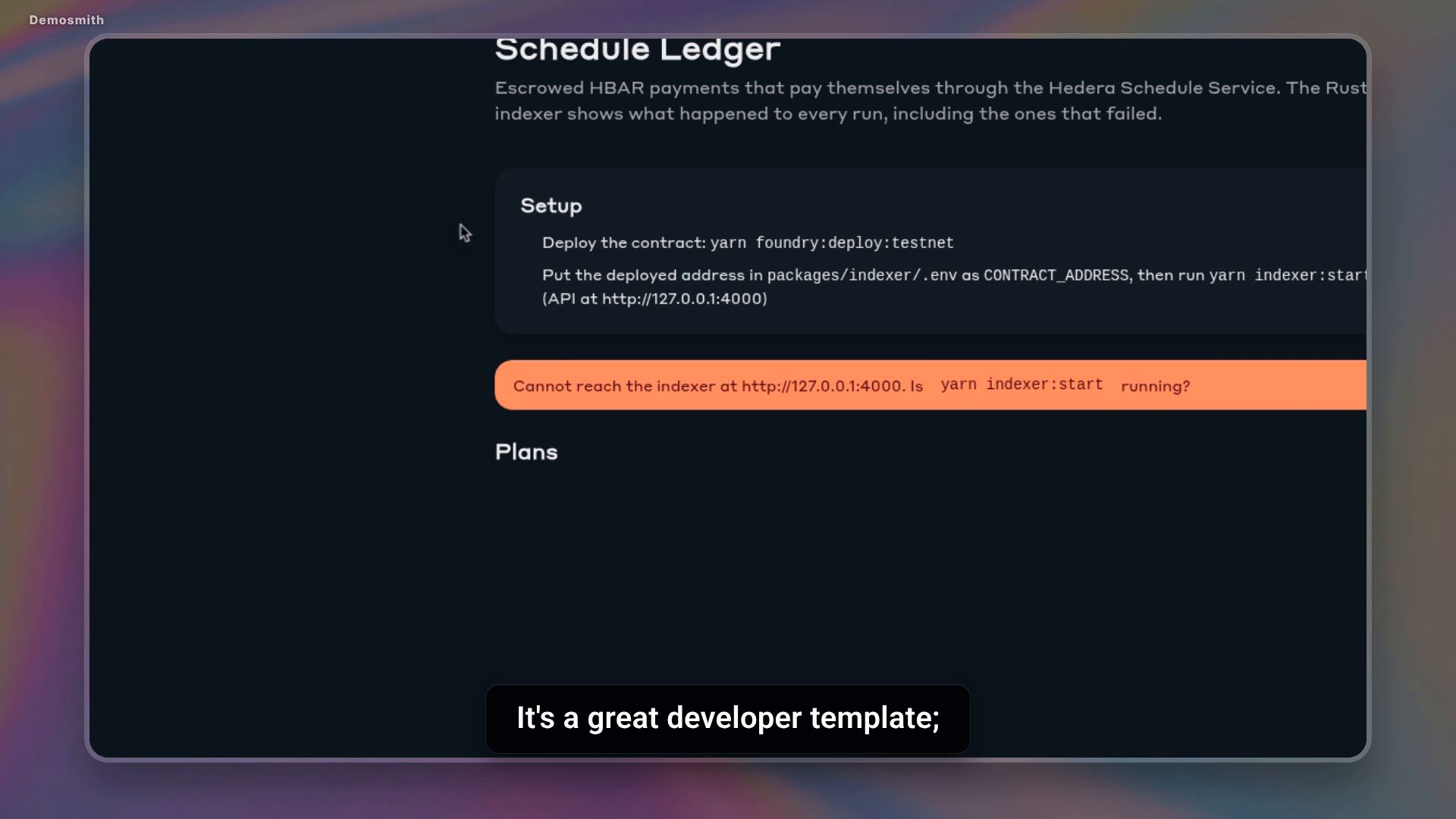 Schedule Ledger Demo