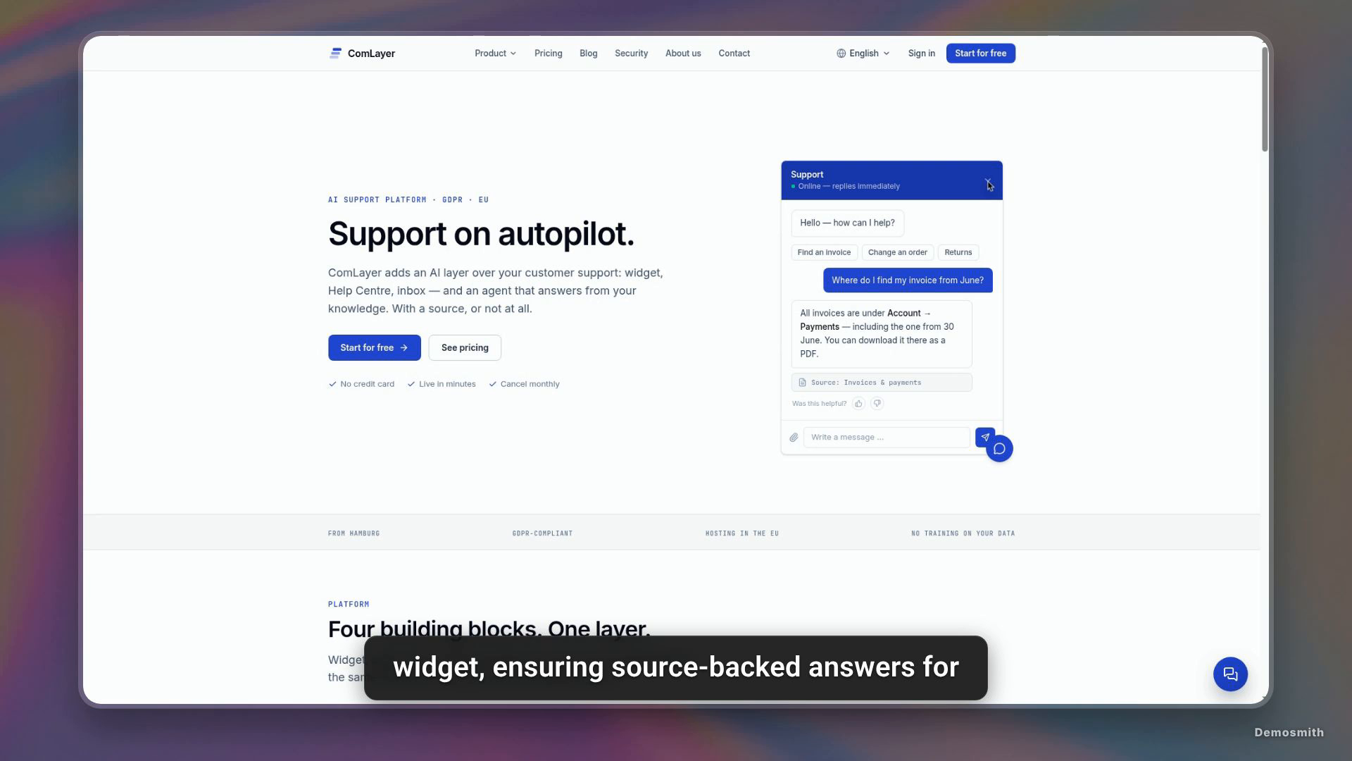 ComLayer Product Overview Demo