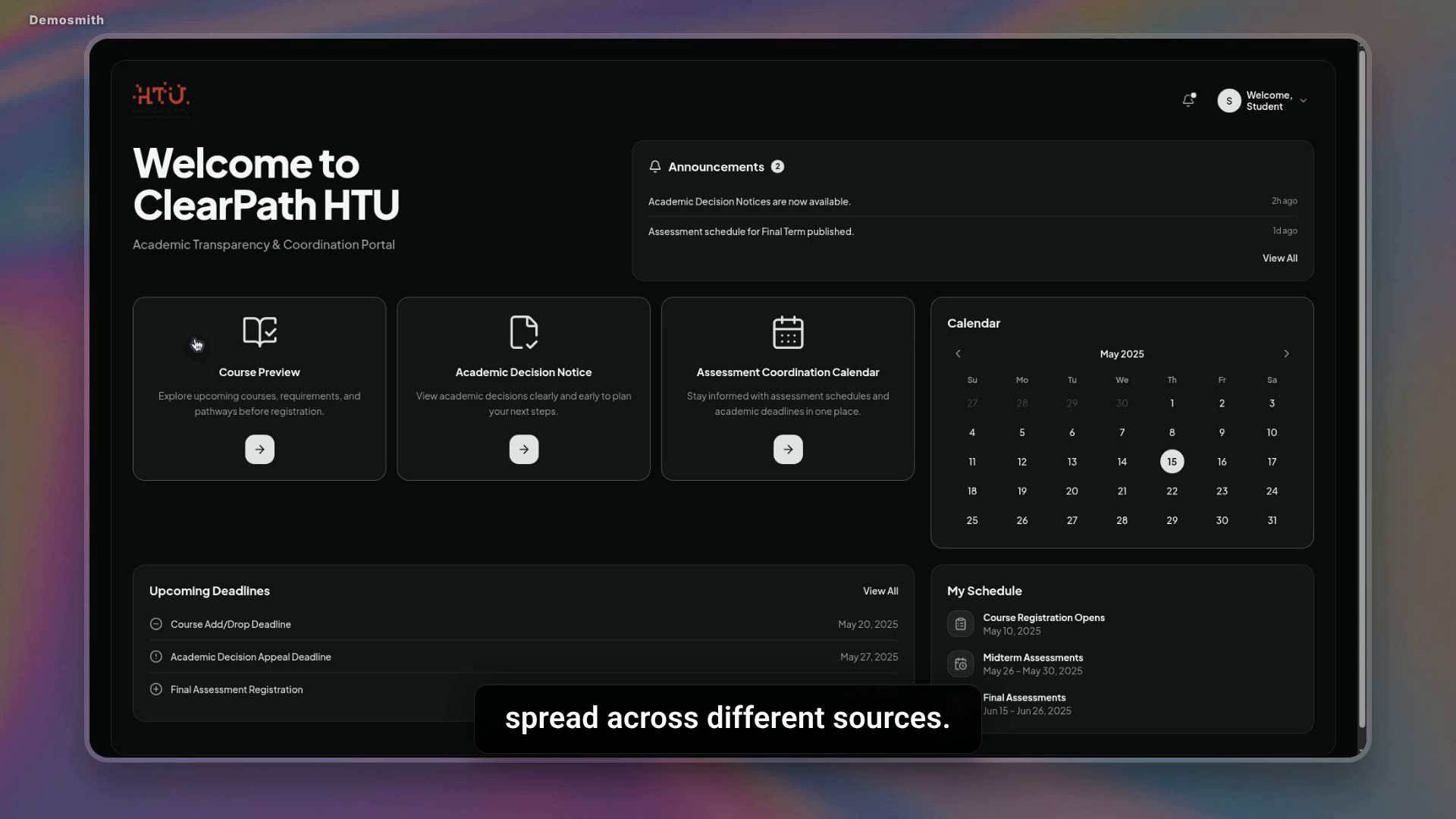 ClearPath HTU Portal Demo