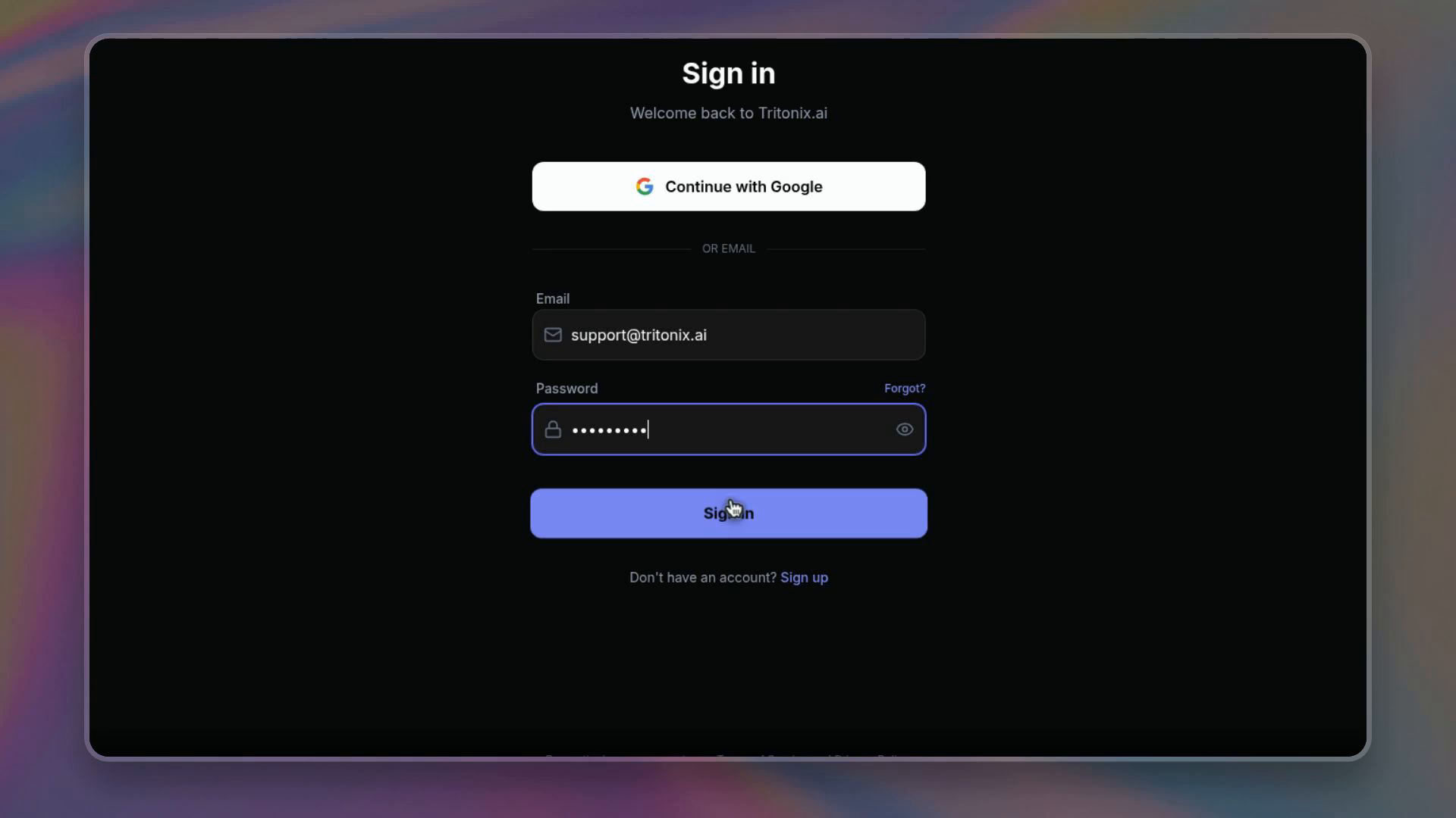 Tritonix Asset Panel Overview Demo